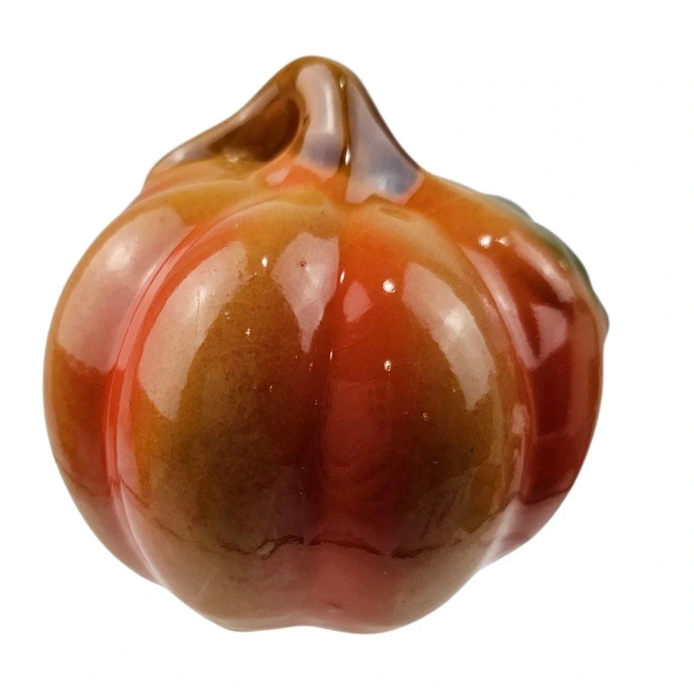 Ceramic Fall Decor Set‎ Pumpkin Candy Dish Leaf Bowl Autumn Harvest Decor
